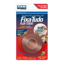 Fita Dupla Face Acrílica Fixação 25mmx2m - Tek Bond 1 Kg - TekBond