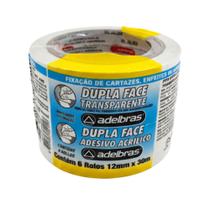 Fita Dupla Face Acrílico 12mmX30m Adelbras 430 C/6