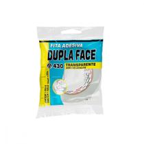 Fita Dupla Face Adelbras Acrilica Transparente 18X 30M Blister 639000020