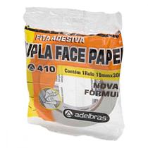 Fita Dupla Face Adelbras De Papel Branca 18 X 30M Blister 813000004