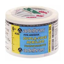 Fita dupla face adelbras pp 24x30 c/ 3 Fita dupla face adelbras pp 24x30 c/ 3