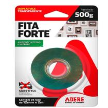 Fita Dupla Face Adere Adermax Forte Transparente 12mmx2m