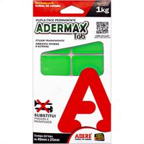 Fita Dupla Face Adere Adermax Tab Permanente 40Mm X 25Mm Ambiente Interno/Externo (Contem 20 Tabs)