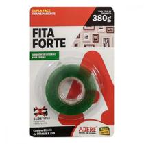 Fita Dupla Face Adere Forte Acrilica Transparente 9Mm X 2M