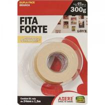 Fita Dupla Face Adere Forte Espuma Branca Decoracao E Artesanato 24Mm X 1,5M - 300G Fita Dupla Face Adere Forte Espuma Branca Decoracao E Artesanato 24Mm X 1,5M - 300G