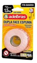 Fita dupla face bananinha espuma fixa pro adelbras - 24mm x 2m
