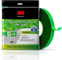 Fita Dupla-Face de Adesivo Transferível Transparente 3M VHB 19MMx20M