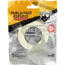 Fita Dupla Face Espuma 19MMX1,5M. Blister