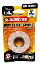 Fita Dupla Face Espuma 750G 12mm x 2m Adelbras