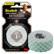 Fita Dupla Face Espuma Fixa Forte 24Mm X 1,5M Scotch 3M