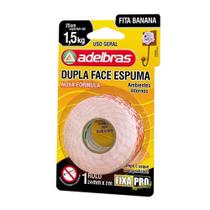 Fita Dupla Face Espuma Fixa Pro 24mm x 2m Adelbras