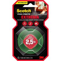 Fita Dupla Face Fixa Forte 12mmx2m Scotch 3m Fita Dupla Face Fixa Forte 12mmx2m Scotch 3m