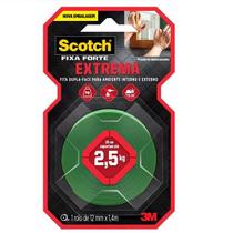 Fita Dupla Face Fixa Forte 3M 12MM X 1,4M EXTREME Fita Dupla Face Fixa Forte 3M 12MM X 1,4M EXTREME