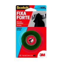 Fita Dupla Face Fixa Forte Ambiente Interno 12mm X 2m 400g