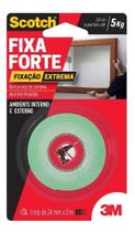 Fita dupla face fixa forte extreme 24mm x 2m 5kg - 3m