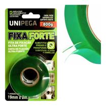 Fita Dupla Face Fixa Forte Transparente 19mm X 2m 800g
