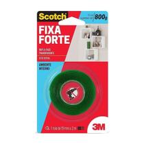 Fita Dupla Face Fixa Forte Transparente 19mm X 2m para Fixar Objetos em Superfícies Lisas Scotch Fita Dupla Face Fixa Forte Transparente 19mm X 2m para Fixar Objetos em Superfícies Lisas Scotch