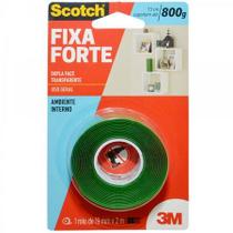 Fita Dupla Face Fixa Forte Transparente Acrilica 19mm X 2m Scotch 3 M 800g