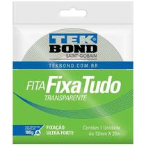 Fita Dupla Face Fixa Tudo 12Mm X 20M Tekbond