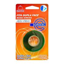 Fita dupla face fixa tudo 19mmx1,5m massa acrilica - eurocel