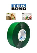 FITA DUPLA FACE FIXA TUDO TRANSPARENTE VERDE TEKBOND 12MMx2M FITA DUPLA FACE FIXA TUDO TRANSPARENTE VERDE TEKBOND 12MMx2M