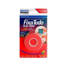 Fita Dupla Face Fixa Tudo Uso Externo 19Mm X 2M Transparente