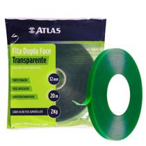 Fita Dupla Face Forte 12mm x 20m Atlas Adesiva Transparente Alta Fixacao Quadro Parede Cola Extra Fita Dupla Face Forte 12mm x 20m Atlas Adesiva Transparente Alta Fixacao Quadro Parede Cola Extra