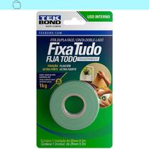 Fita Dupla Face Interna 25 Mm X 2M Fixa Tudo Branca Fita Dupla Face Interna 25 Mm X 2M Fixa Tudo Branca