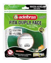 Fita Dupla Face Massa Acrilica Fixa Pro 12mm X 20m Adelbras