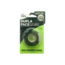 FIta Dupla Face Massa Adesiva Sulamericana 12mm x 2M FIta Dupla Face Massa Adesiva Sulamericana 12mm x 2M