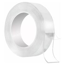 Fita Dupla Face Nano Adesiva Mágica Fixa Extra Forte Lavável Transparente 3 Metros Fita Dupla Face Nano Adesiva Mágica Fixa Extra Forte Lavável Transparente 3 Metros
