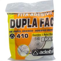 Fita Dupla Face Pap.Bco Adelbras 18X30M - Kit C/4 RL Fita Dupla Face Pap.Bco Adelbras 18X30M - Kit C/4 RL