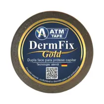 Fita Dupla Face Para Prótese Capilar 25mmx10m DermFix Gold ATM TAPE Fita Dupla Face Para Prótese Capilar 25mmx10m DermFix Gold ATM TAPE