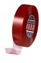 Fita Dupla Face Poliéster Vermelha Tesa 4965 1 Rolo 19Mmx50M