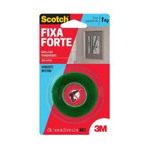 Fita Dupla Face Scotch 3M Fixa Forte Transparente 24mm x 2m
