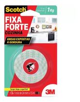 Fita Dupla Face Scotch Fixa Forte Cozinha 24mm X 1,5m 3M 1kg