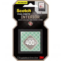 Fita Dupla Face Scotch Fixa Forte Espuma 16 Unidades - H0002320036 - 3m Fita Dupla Face Espuma 111 25x25