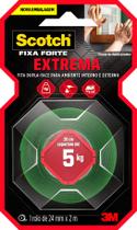 Fita Dupla Face Scotch Fixa Forte Fixação Extrema 24mm x 2 Metros - HB004492250 - 3M Fita Dupla Face Scotch Fixa Forte Fixação Extrema 24mm x 2 Metros - HB004492250 - 3M