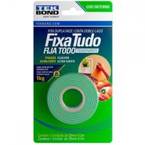 Fita Dupla Face Tekbond Acrilica Fixa Tudo Interna 25Mm X 2M