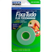 Fita Dupla Face Tekbond Acrilica Fixa Tudo Interna 25Mm X 2M