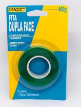Fita Dupla Face Transparente Acrílica Fixa-Fácil 12 mm x 2 m - tapeexpress