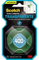 Fita Dupla Face Transparente Fixa Forte 12mmX2m 400g 3m Fita Dupla Face Transparente Fixa Forte 12mmX2m 400g 3m