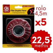 Fita Dupla Face Transparente Multifuncional, Lavável, Ultra Resistente e Reutilizável