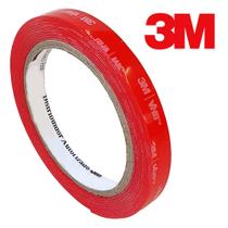 Fita Dupla Face VHB Acrilica Transparente 12mm X 5m Profissional 3M