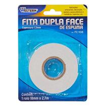 Fita Dupla Face Western FC108 18mm 2,7 Metros