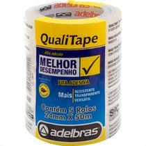 Fita Durex Adelbras 24 X 50 - Kit C/5 RL Fita Durex Adelbras 24 X 50 - Kit C/5 RL
