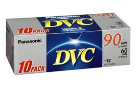 Fita DVC Panasonic Mini DV 60 Min 10 Unidades