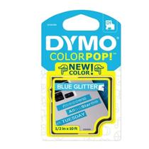 Fita Dymo AZUL com Glitter D1 Colorpop 12mm Lm160 LM210