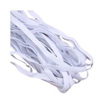 Fita Elástica Plana Branca E Preta De 10m Para Costura, Corda Elástica Para Roupa Íntima, Pijamas,