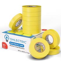 Fita elétrica OHLECTRIC Professional Grade Vinil, pacote com 10